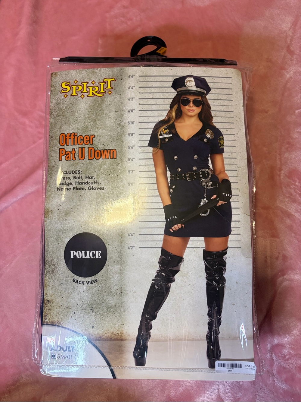 Black Officer Pat U Down Mini Dress Costume